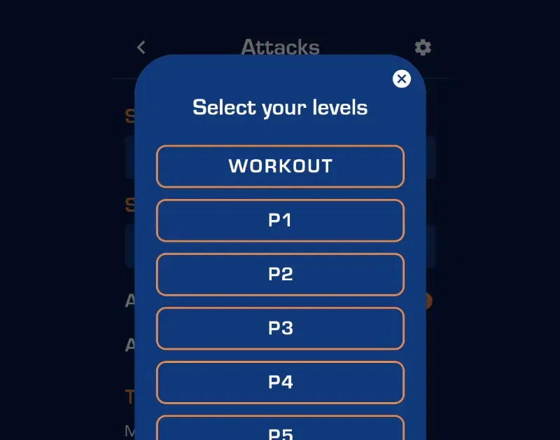 Select your levels