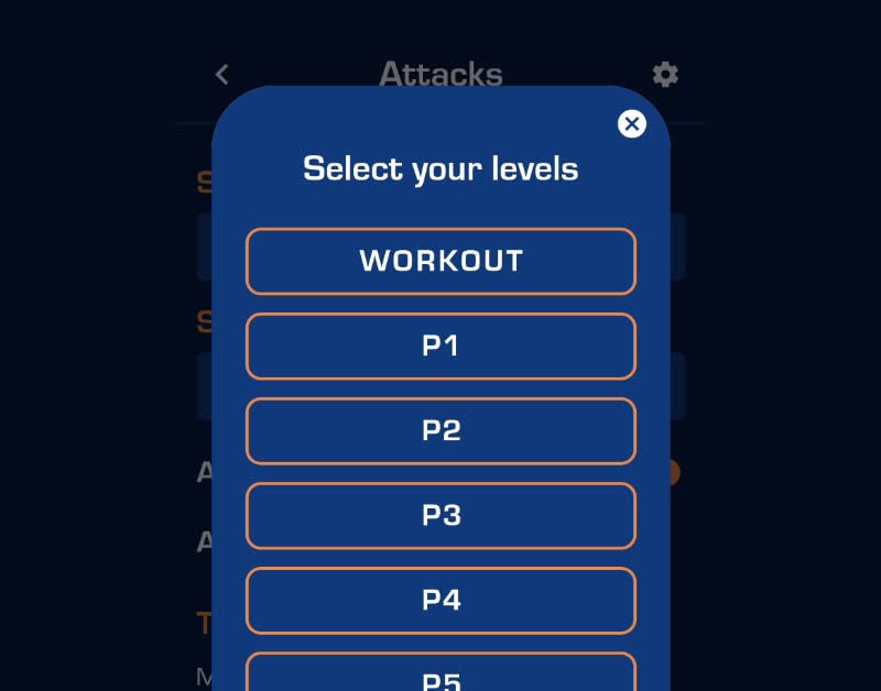 Select your levels